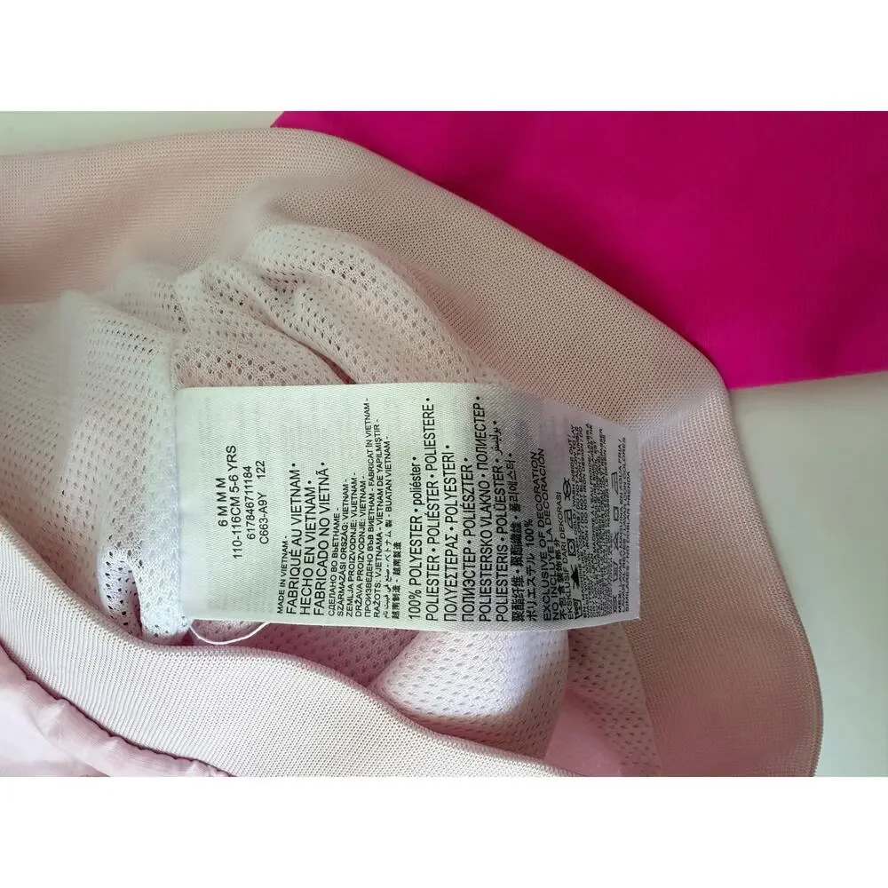 Nike Girls Colorblock Windbreaker Jacket - Pink (Size 6)